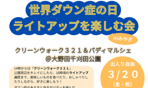 ライトアップを楽しむ会 in みやぎ クリーンウォーク321&バディマルシェ