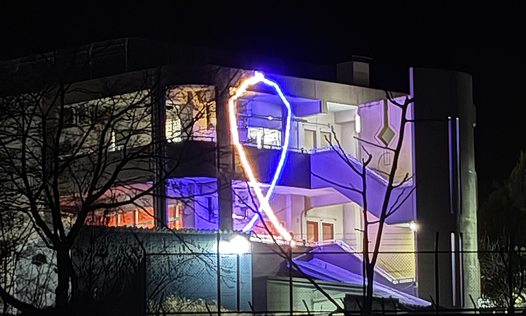 恩方育成園ライトアップ