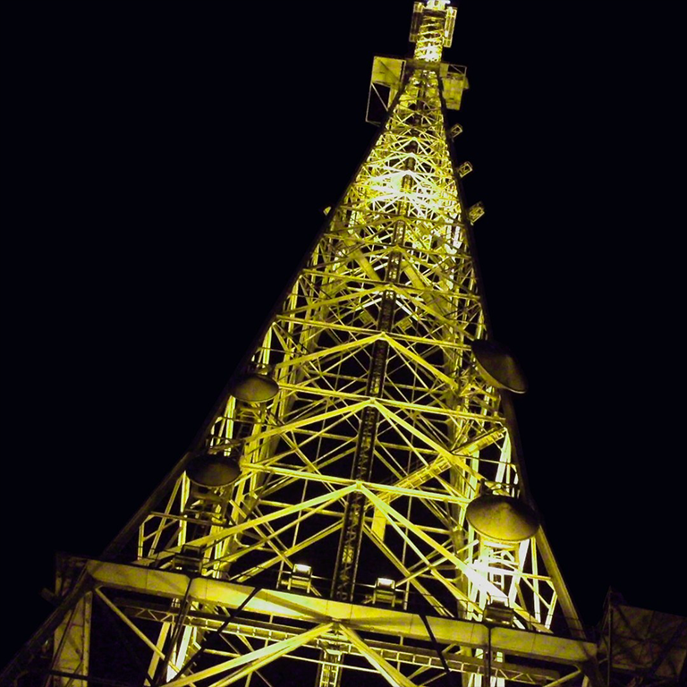 ミヤテレタワー 世界ダウン症の日ライトアップ