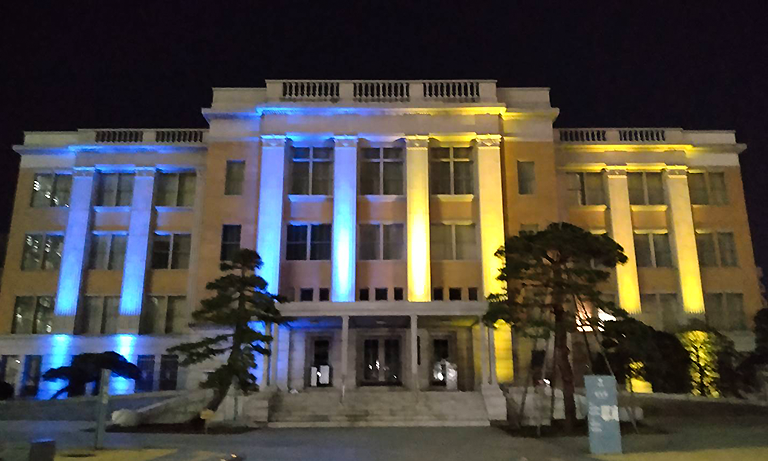 栃木県庁昭和館ライトアップ